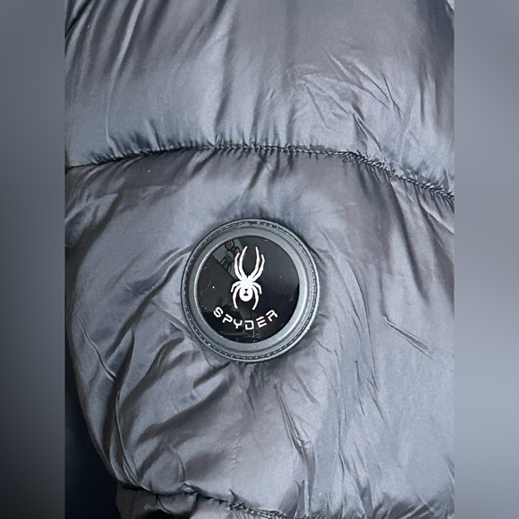 Spyder Mens Black Puffer Jacket - Picture 7 of 14